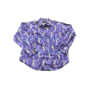 Rare Vintage Circle T By Marilyn Lenox Western Shirt Button Down Aztec Size L